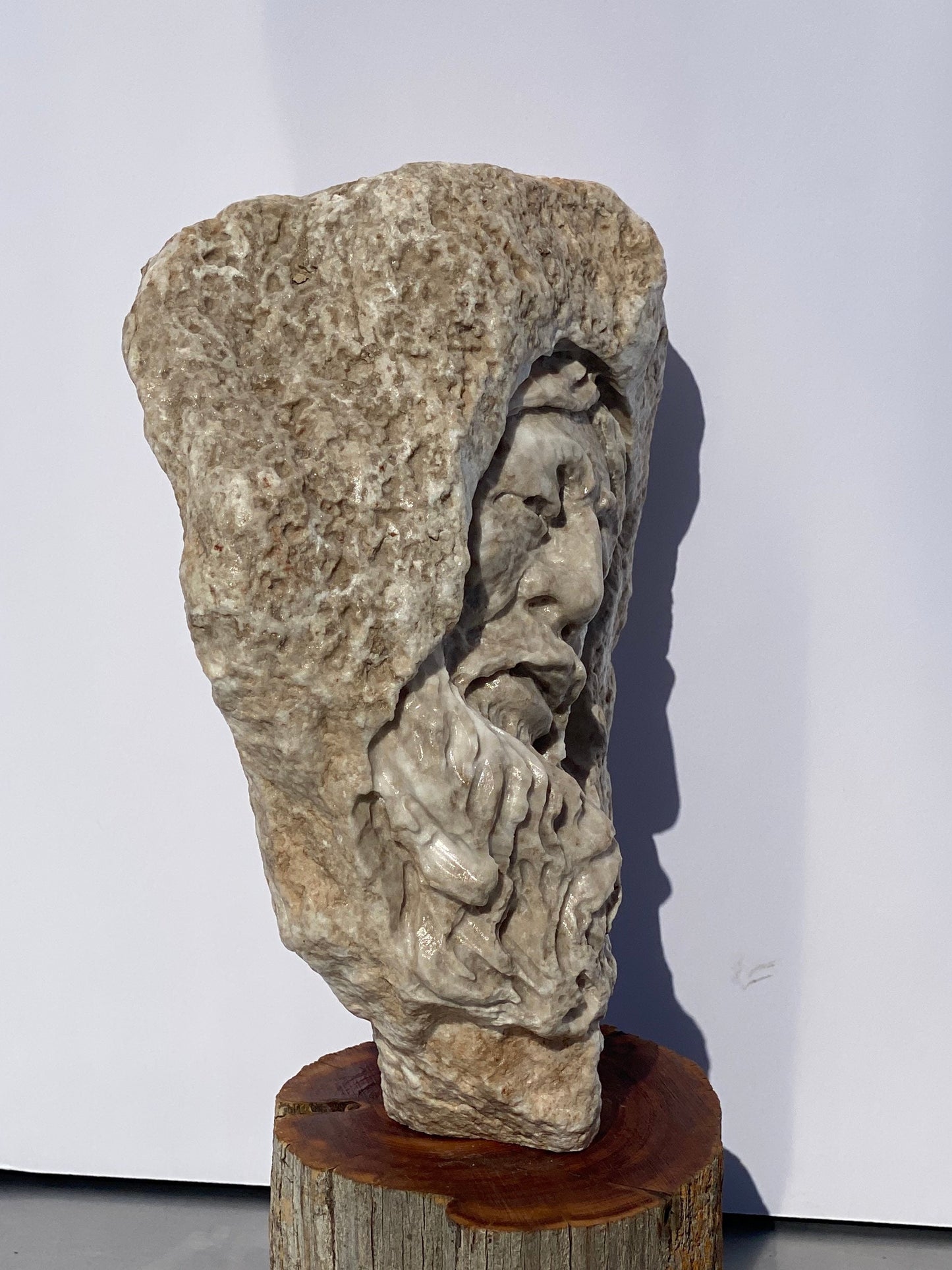 Original Erickson Native American Contemporary Art Sculpture on a Solid Wood Base